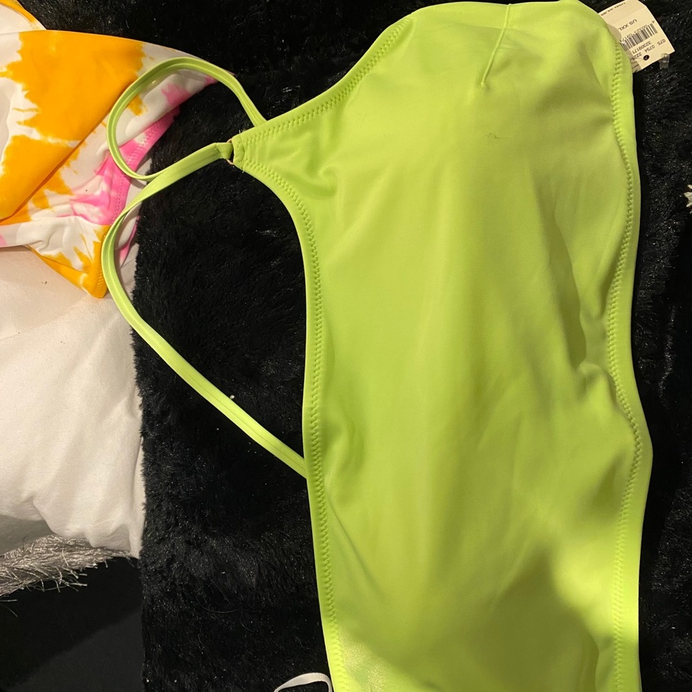 Aerie bikini top brand new lime green with tags